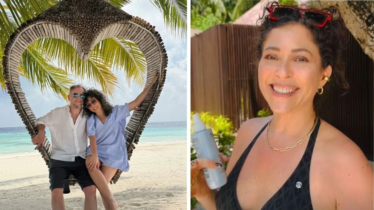 Natalia Kukulska pręży się w bikini na Malediwach. 49-letnia gwiazda bez filtrów i makijażu