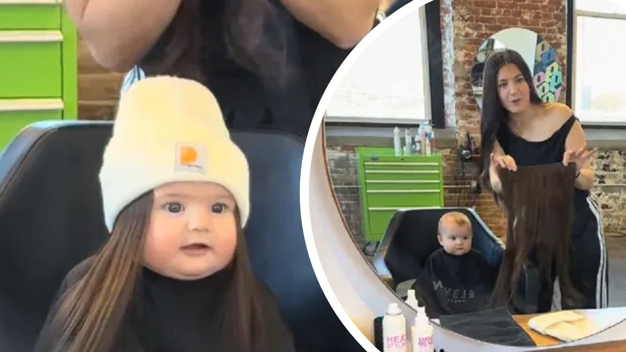 8-miesięczne niemowlę w doczepach? Matka-fryzjerka zaszokowała internet. "Wszystko dla zasięgów" [wideo]