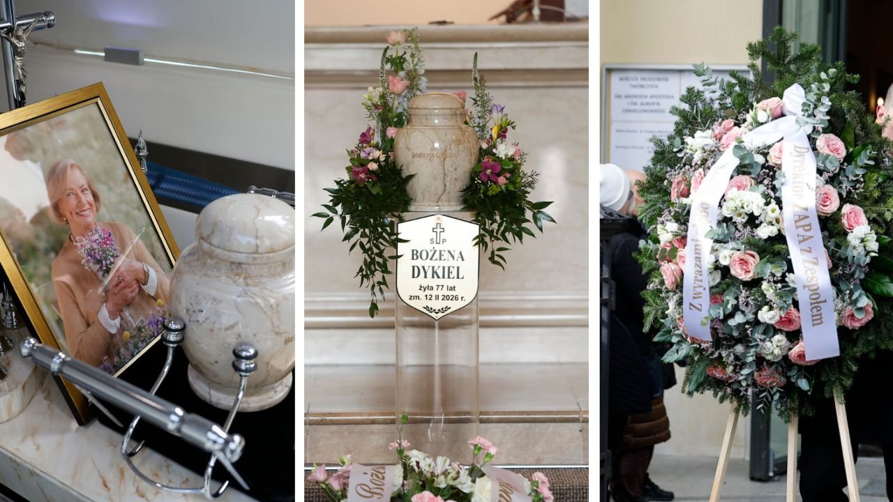Pogrzeb Bożeny Dykiel. Jeden poruszający szczegół przyciąga wzrok wszystkich. Tak rodzina oddała jej hołd