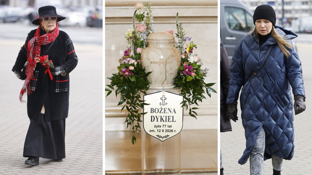 Łzy i przejmująca cisza na pogrzebie Bożeny Dykiel. Tak gwiazdy pożegnały aktorkę [dużo zdjęć]