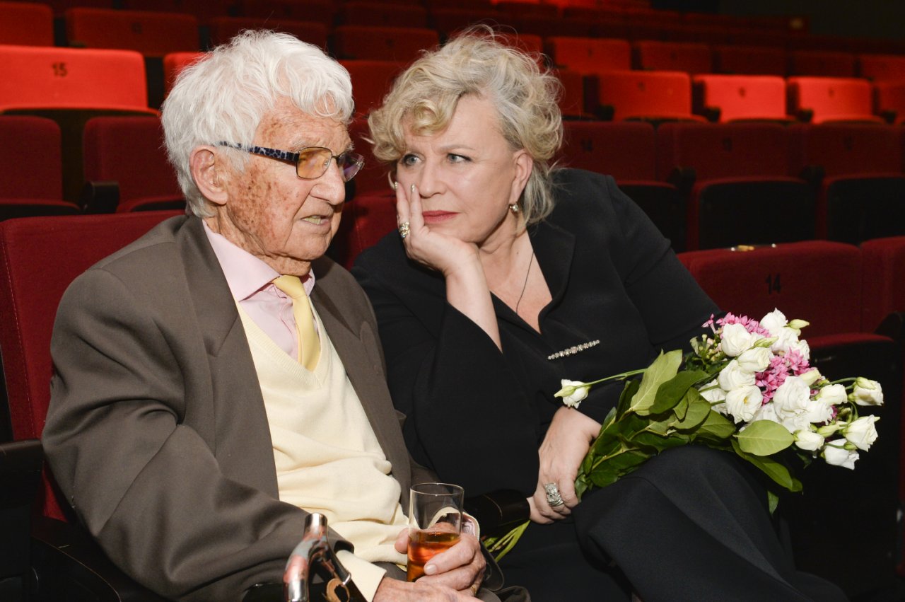 Witold Sadowy z Krystyną jandą na widowni