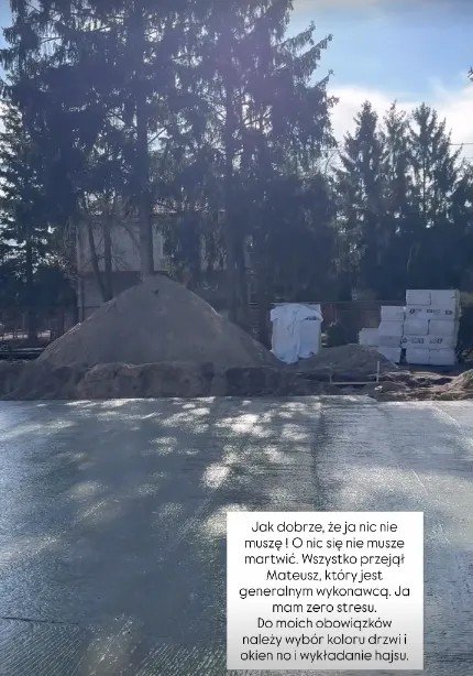 płyta fundamentowa domu Olgi Frycz