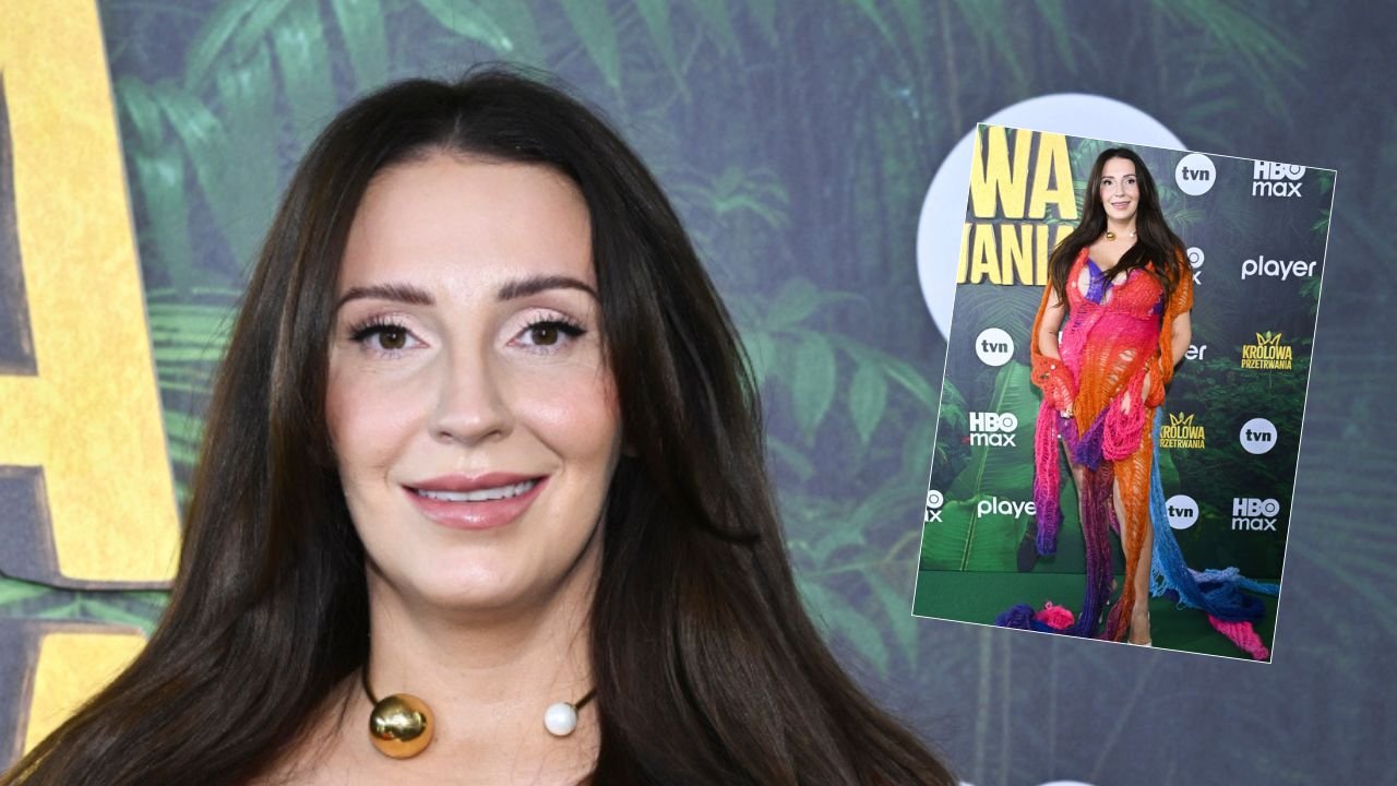 Dominika Serowska oplotła ciało włóczką i wdzięczyła się na ściance. Prześwity odsłoniły nabrzmiałe ciało