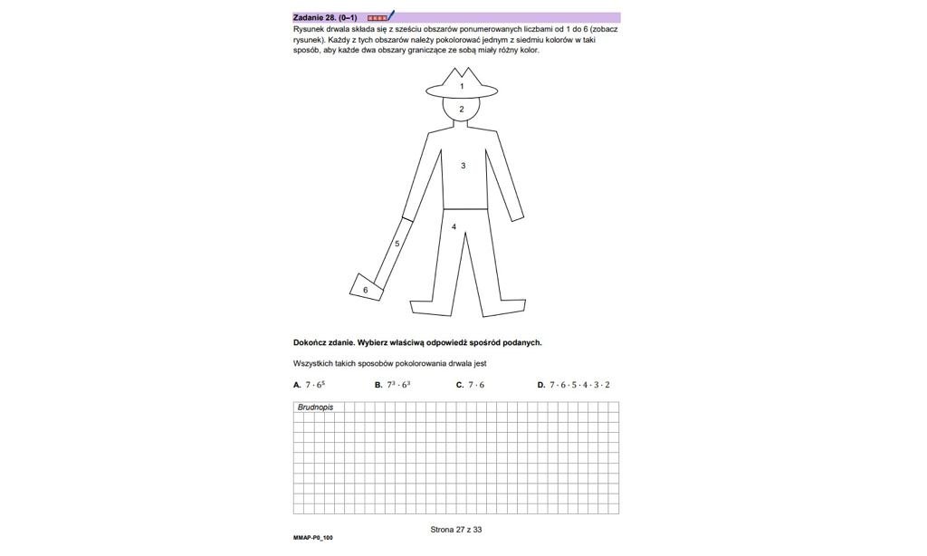 Zadanie z drwalem matura 2026