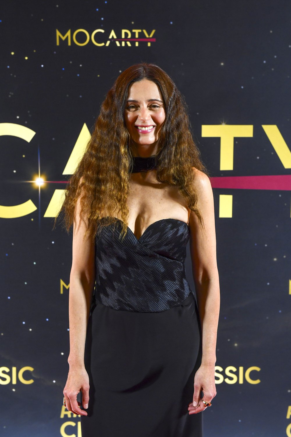 Agnieszka Grochowska w opiętym gorsecie