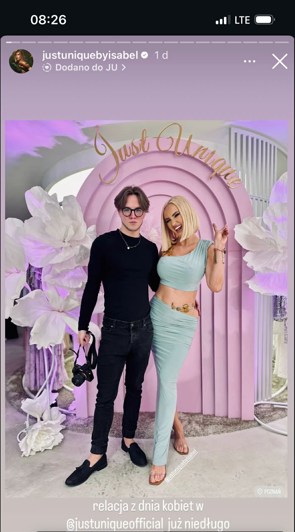 izabela macudzińska w obcisłym komplecie