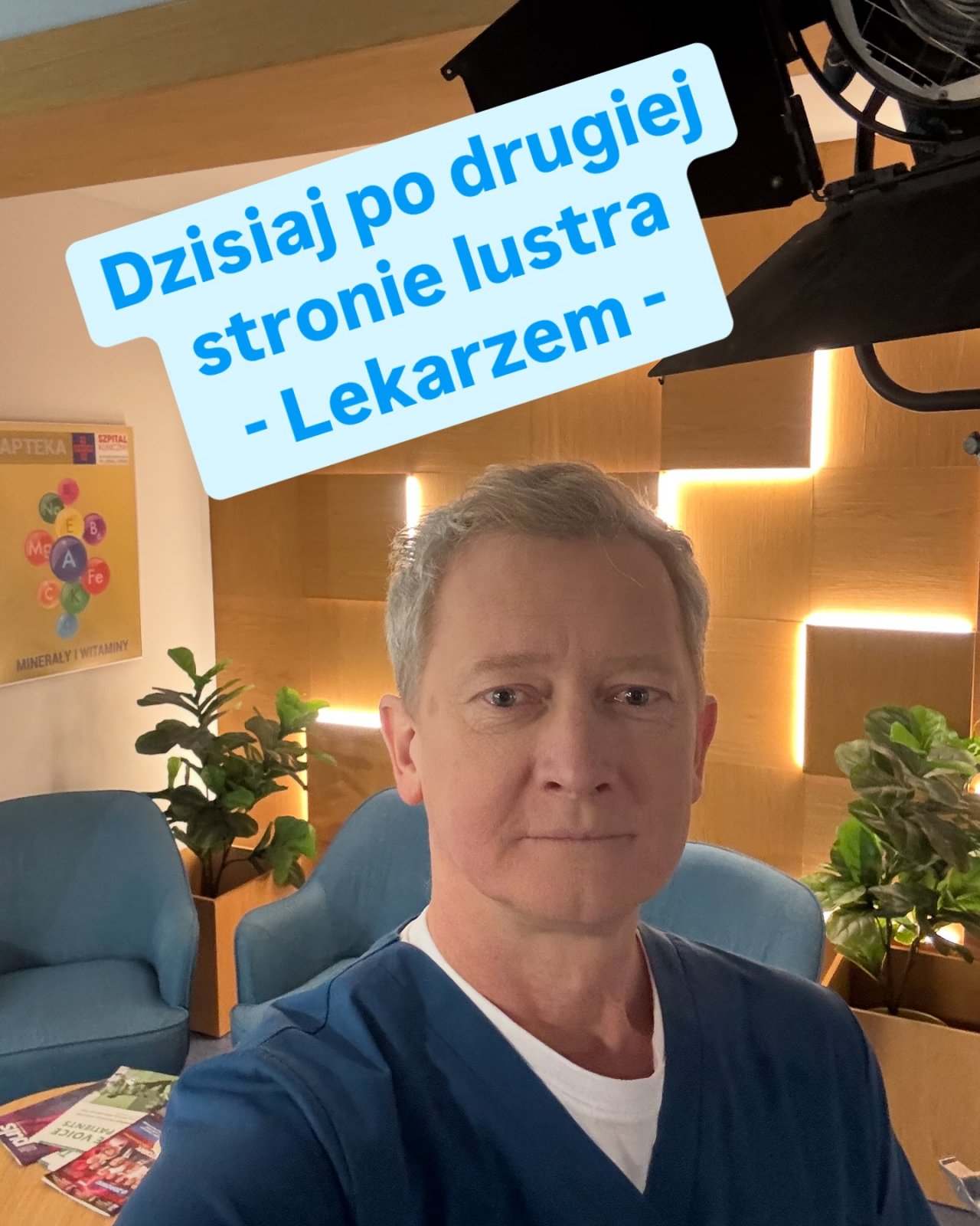 Jacek Janosz na planie serialu