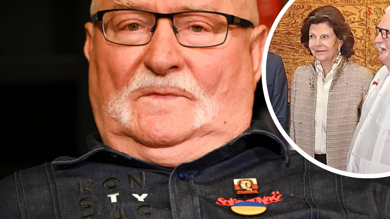Lech Wałęsa na spotkaniu z królem. Tak się wystroił. Trochę go poniosło? "Co on ma na koszuli?!" [zdjęcie]