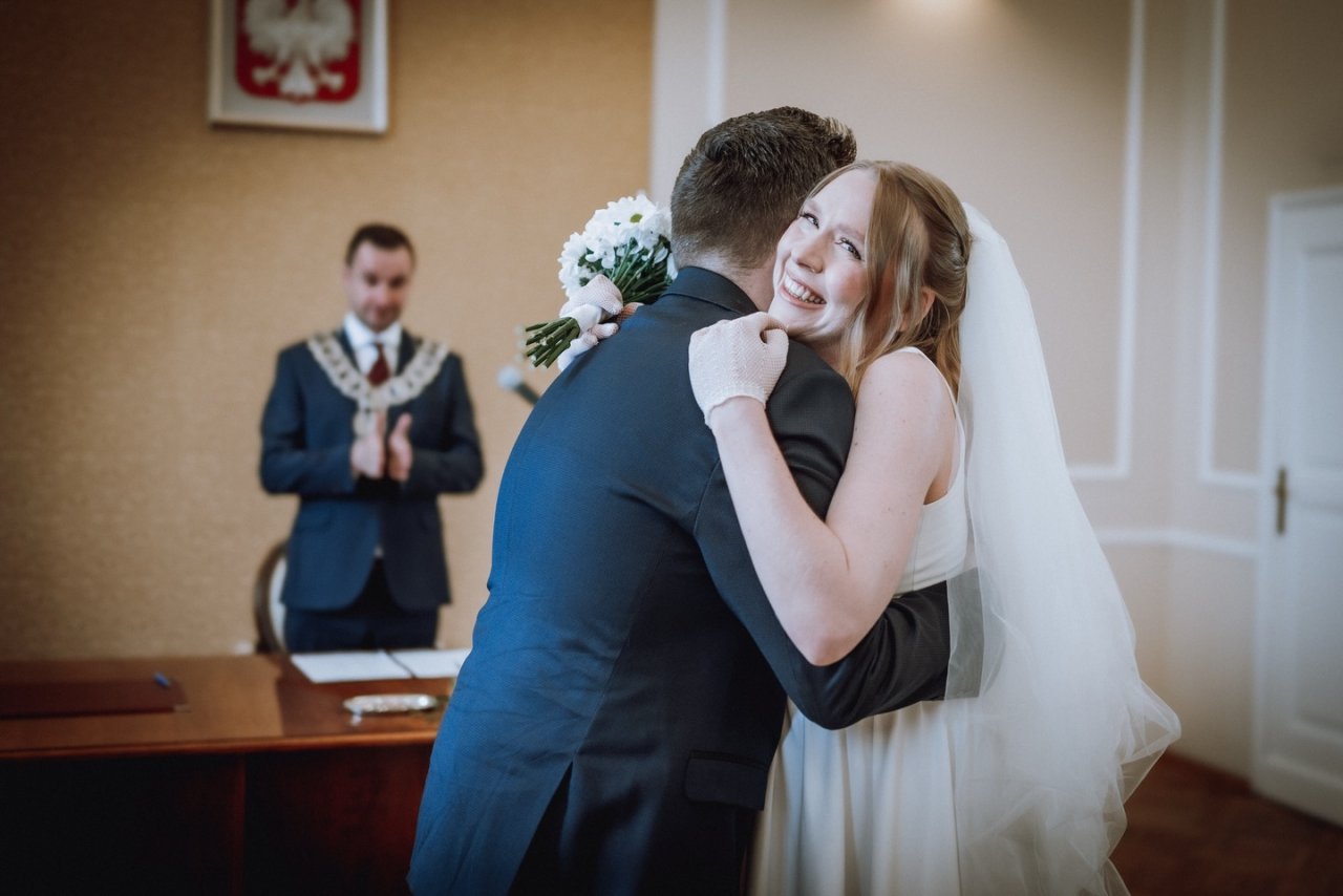 Maja Staśko na ślubnym kobiercu