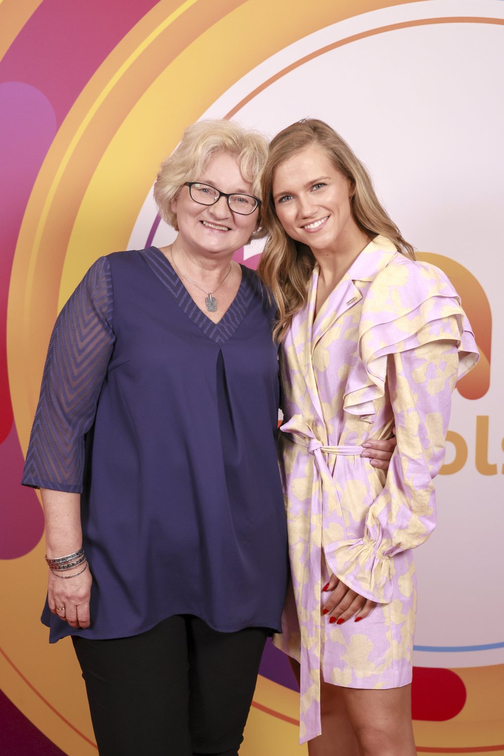 Agnieszka Kaczorowska z mamą