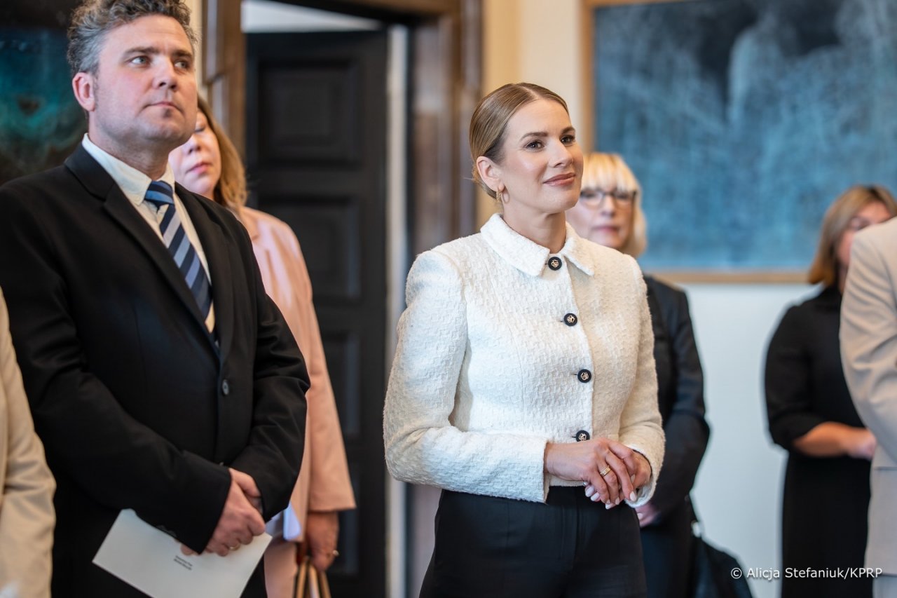 Marta Nawrocka na oficjalnym spotkaniu