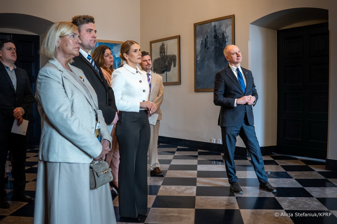 Marta Nawrocka na oficjalnym spotkaniu