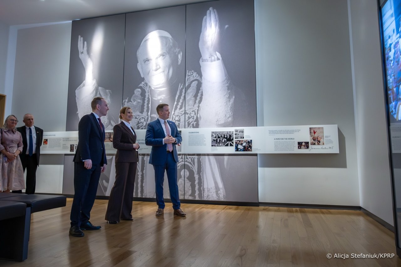 Marta Nawrocka w Sanktuarium Jana Pawła II