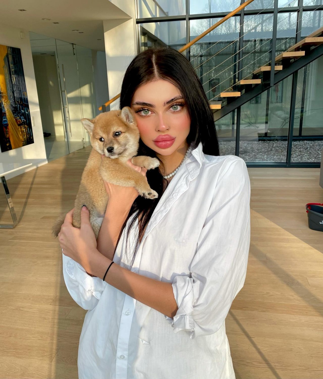 Masza Graczykowska z psem