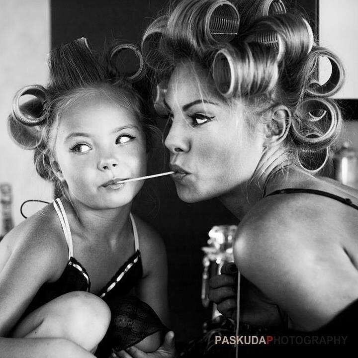 Magda Krupska z córką