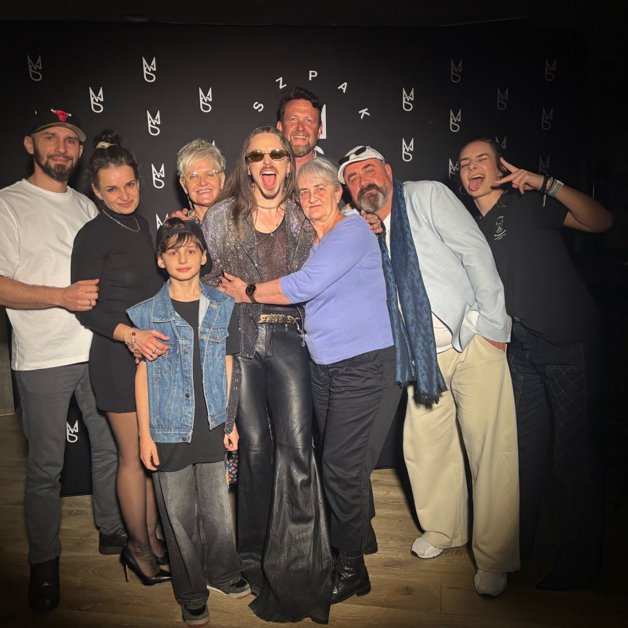 Michał Szpak z rodziną