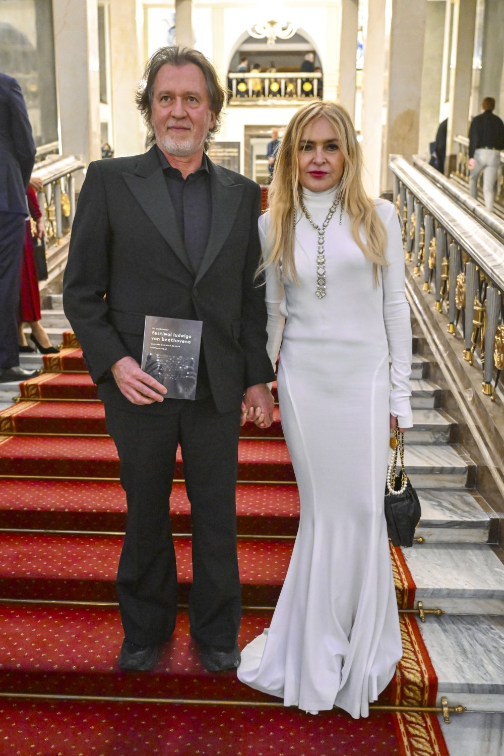 Monika Olejnik z partnerem