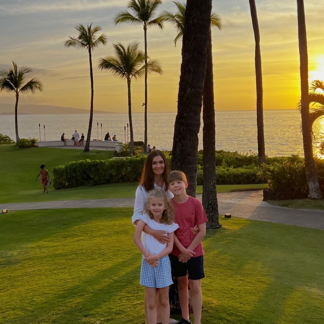 Monika Rubacha z dziećmi