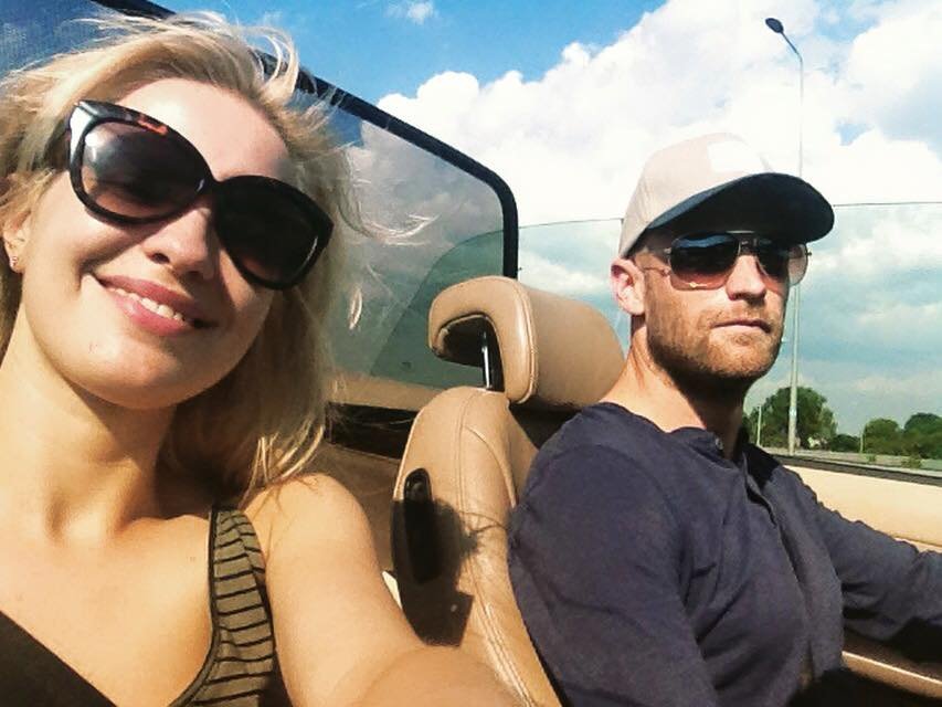Paulina Gałązka z mężem Sindre Sandemo