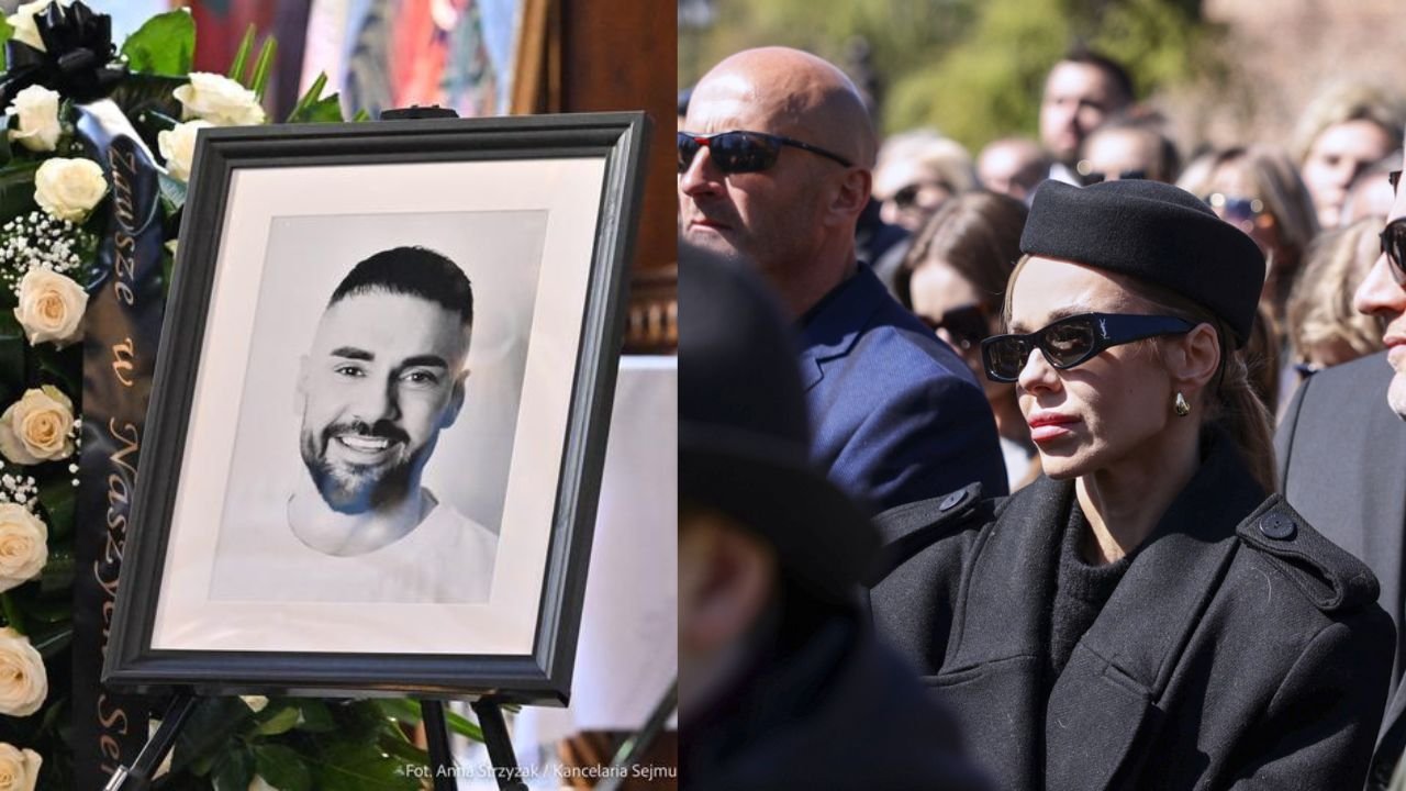 Doda w rozpaczy na pogrzebie Łukasza Litewki. Internauci zwrócili uwagę na jeden szczegół. "Serce pęka" [zdjęcia]