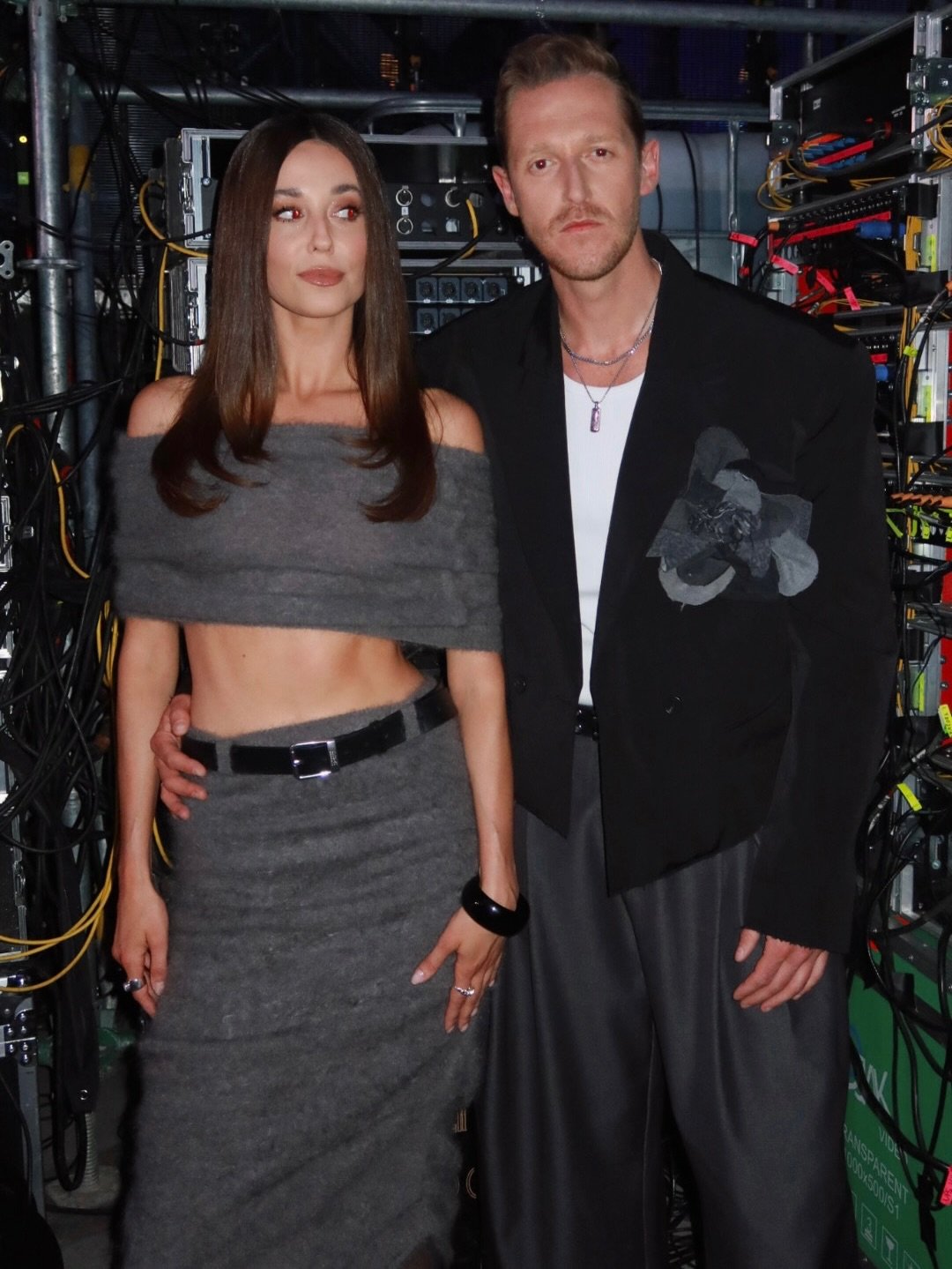 Izallena Krzan z telewizyjnym partnerem