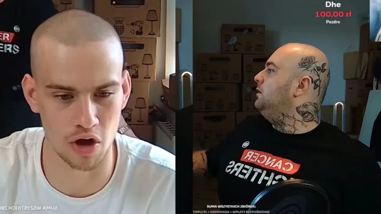 Szokujące sceny na finale streamu Łatwoganga. Nieznajomy wbił się na 3. piętro przez balkon, influencer przerywa milczenie: "To nie ustawka" [wideo]