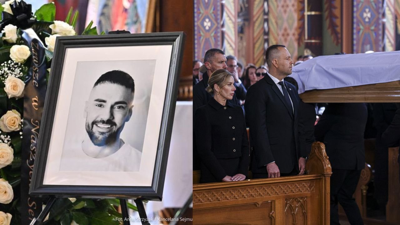 Ostatnie pożegnanie Łukasza Litewki. Marta Nawrocka pojawiła się na pogrzebie [zdjęcia]