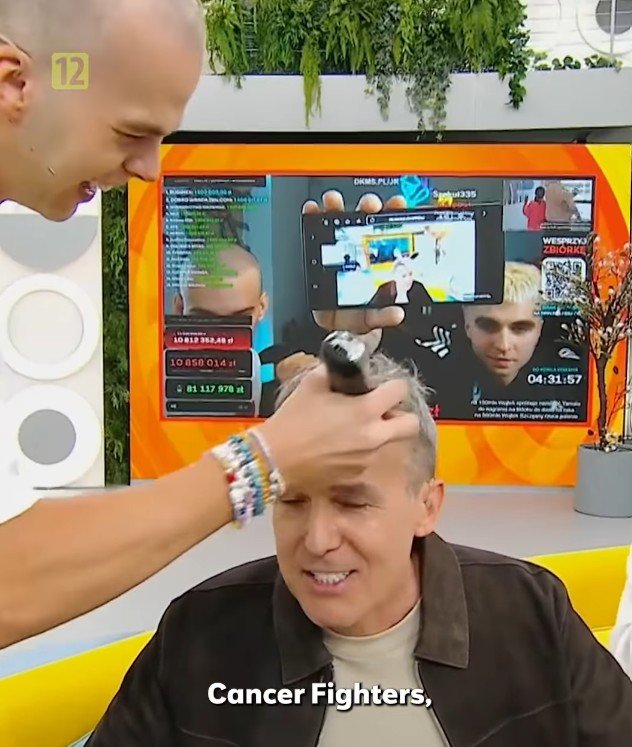 Łatwogang i golenie macieja kurzajewskiego w halo tu polsat