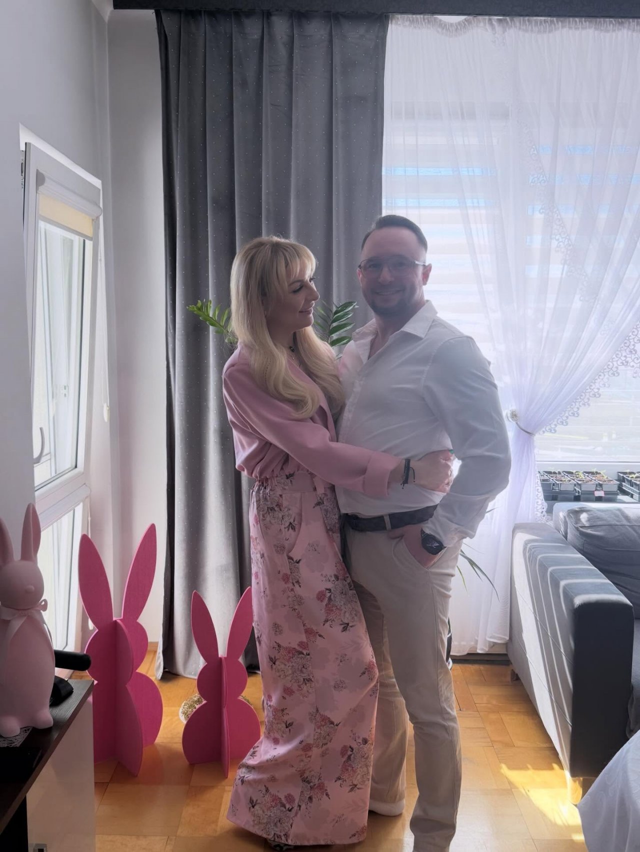 Magda Narożna z ukochanym