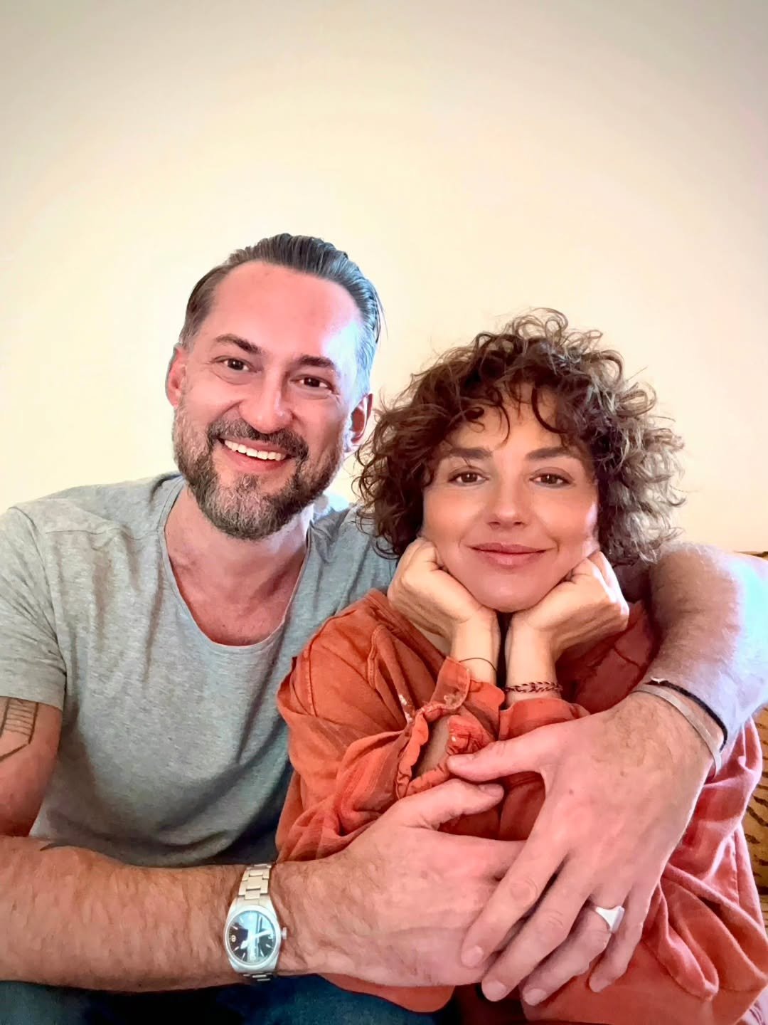 Marcin Prokop z żoną