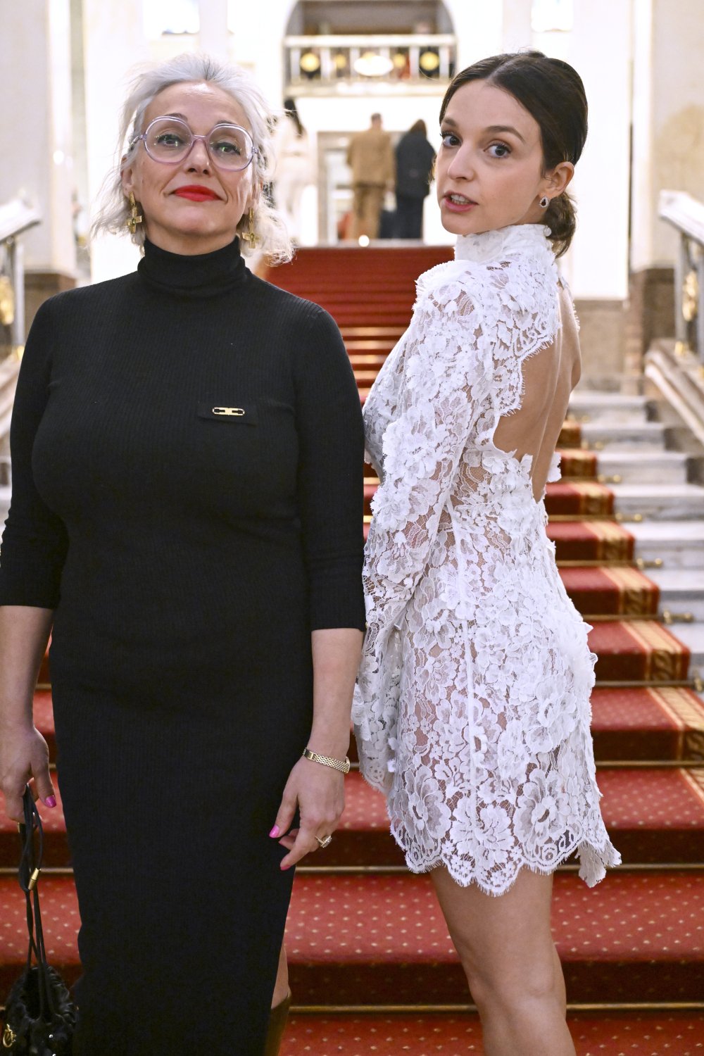 Maria Dębska z mamą