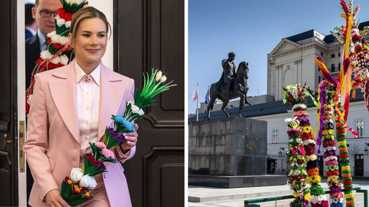 Tak dziś wygląda córka Marty Nawrockiej. Dawno niewidziana Kasia z koszyczkiem skradła show [zdjęcie]