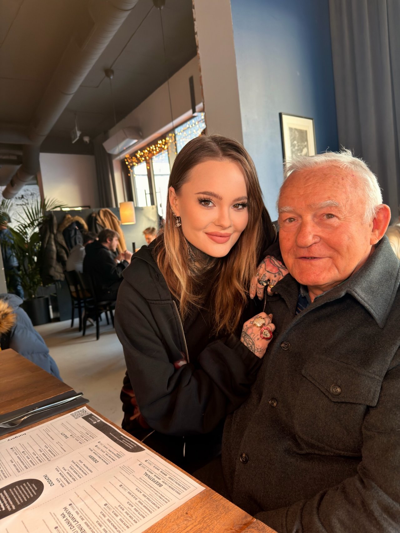 Monika Miller z dziadkiem