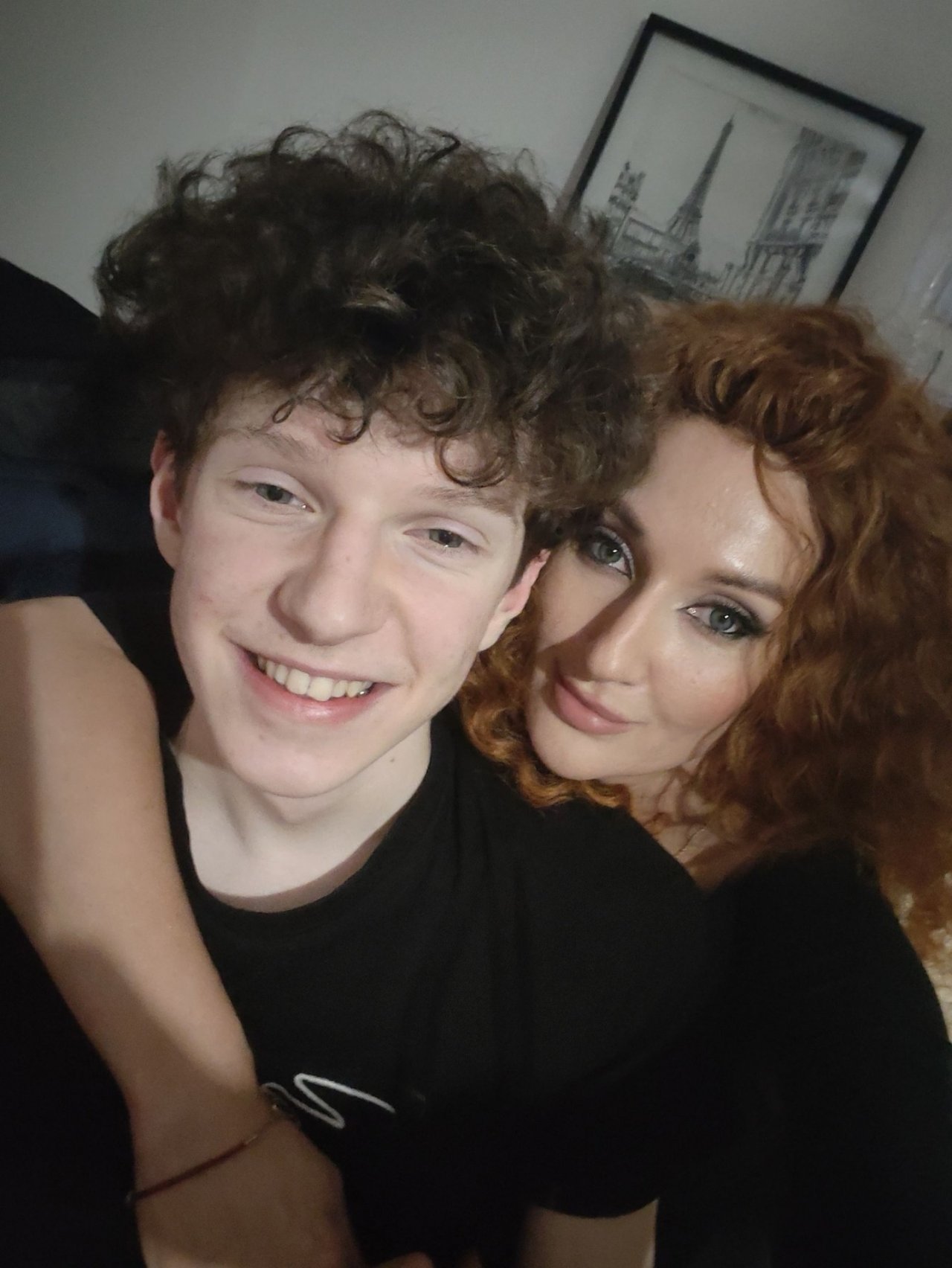 Natasza Zych z synem Aleksandrem 