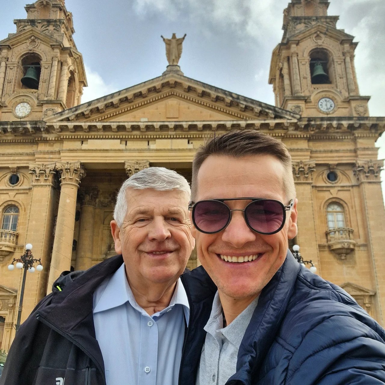 Marcin Mroczek z tatą