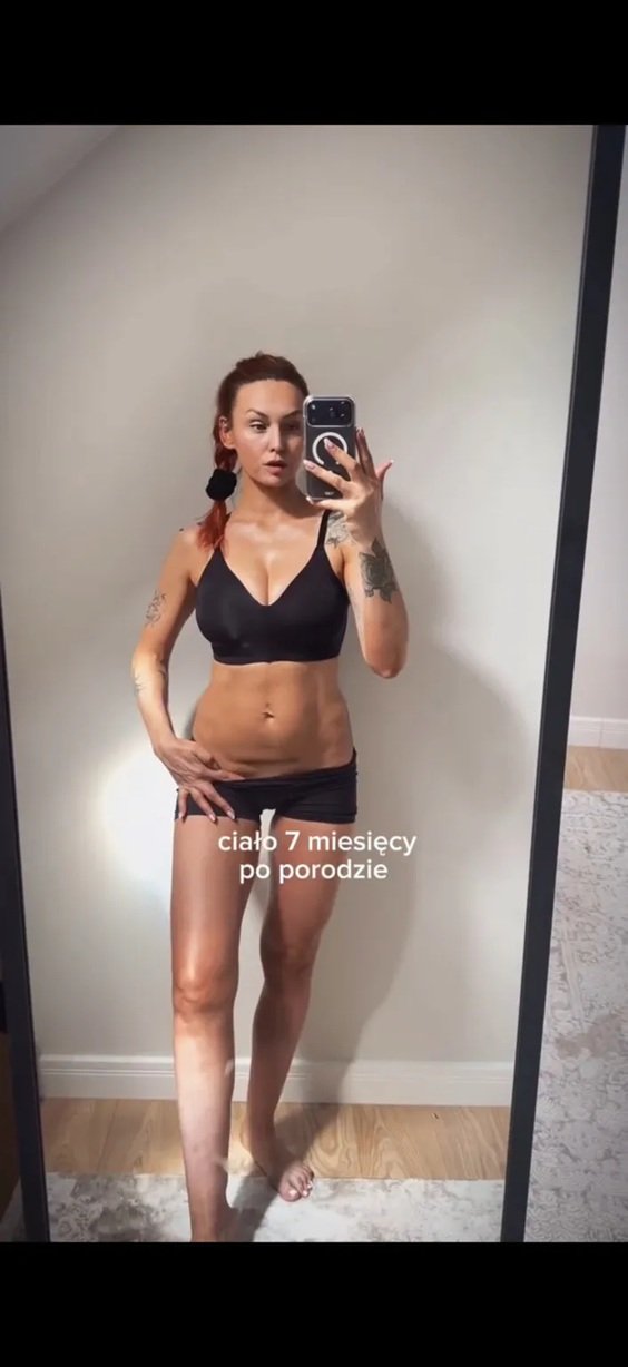 ciało rudej z red lips 7 miesięcy po porodzie