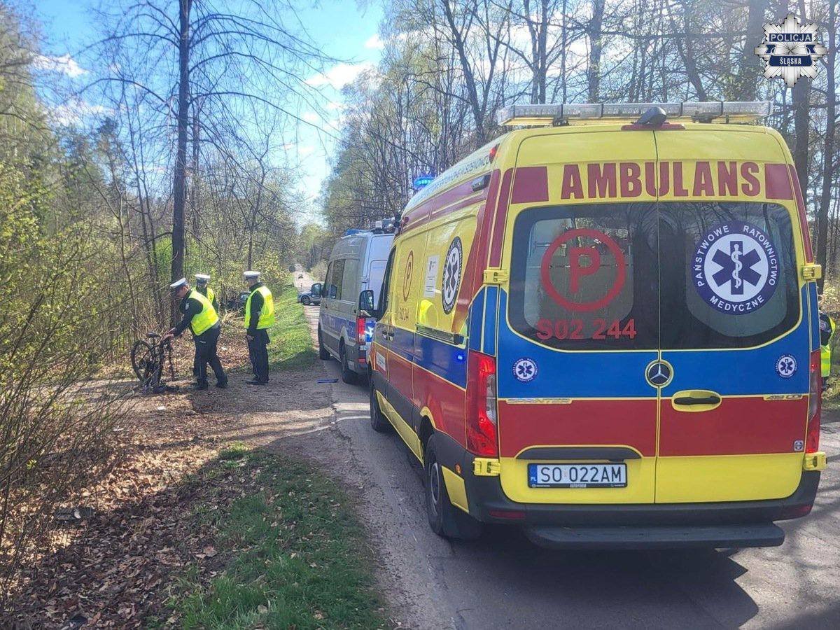 zdjęcia z miejsca wypadku Łukasza Litewki