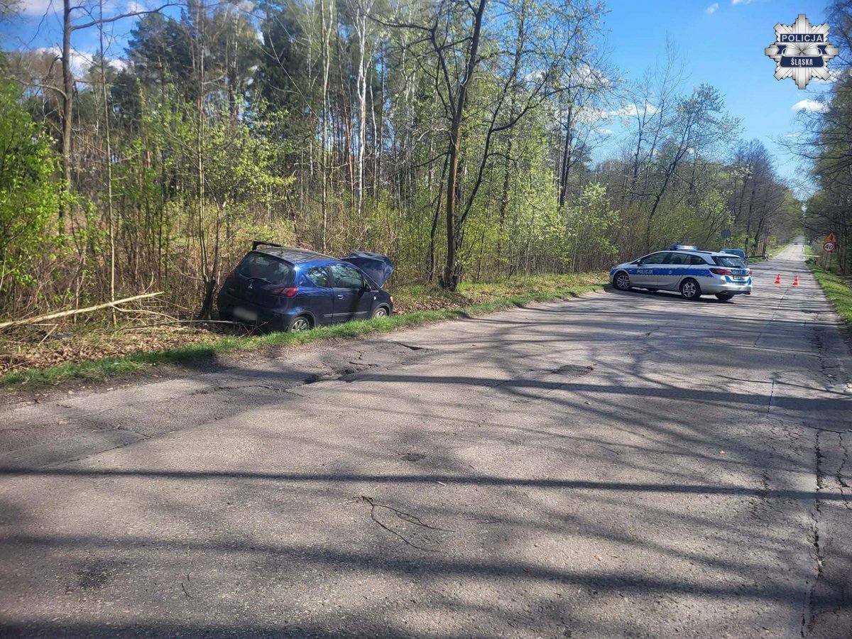 zdjęcia z miejsca wypadku Łukasza Litewki