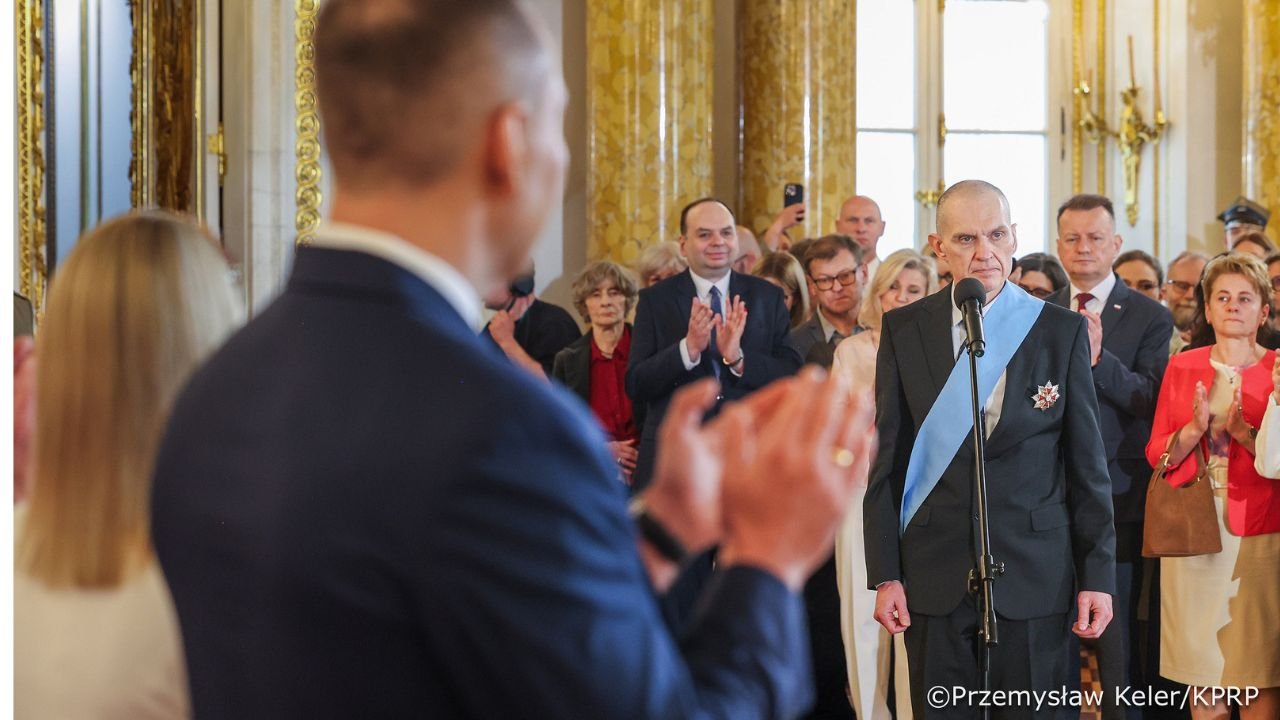 Andrzej Poczobut odebrał Order Orła Białego. Po tych słowach o AK na Zamku Królewskim zapadła cisza