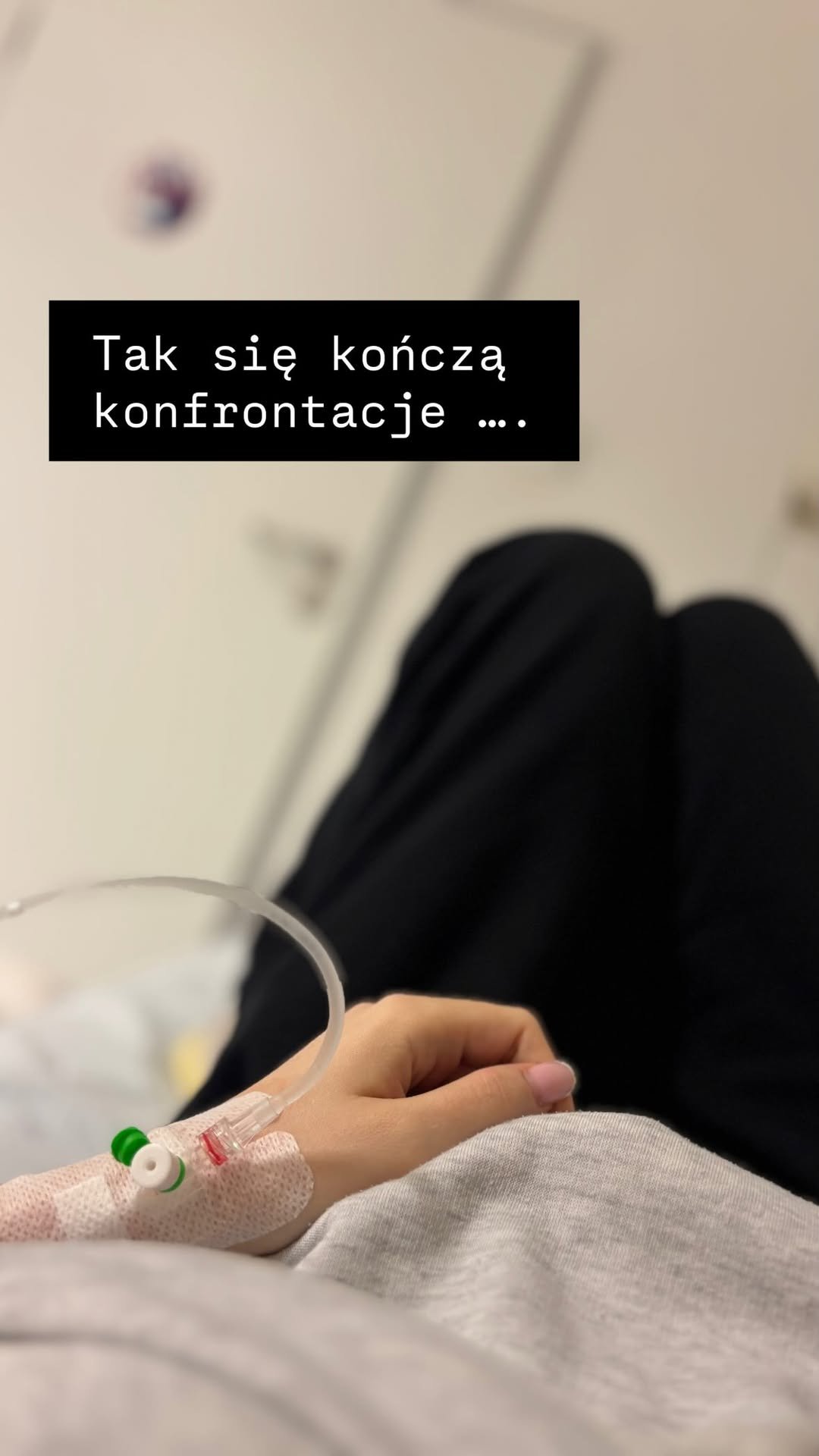 Dominika Serowska z wenflonem