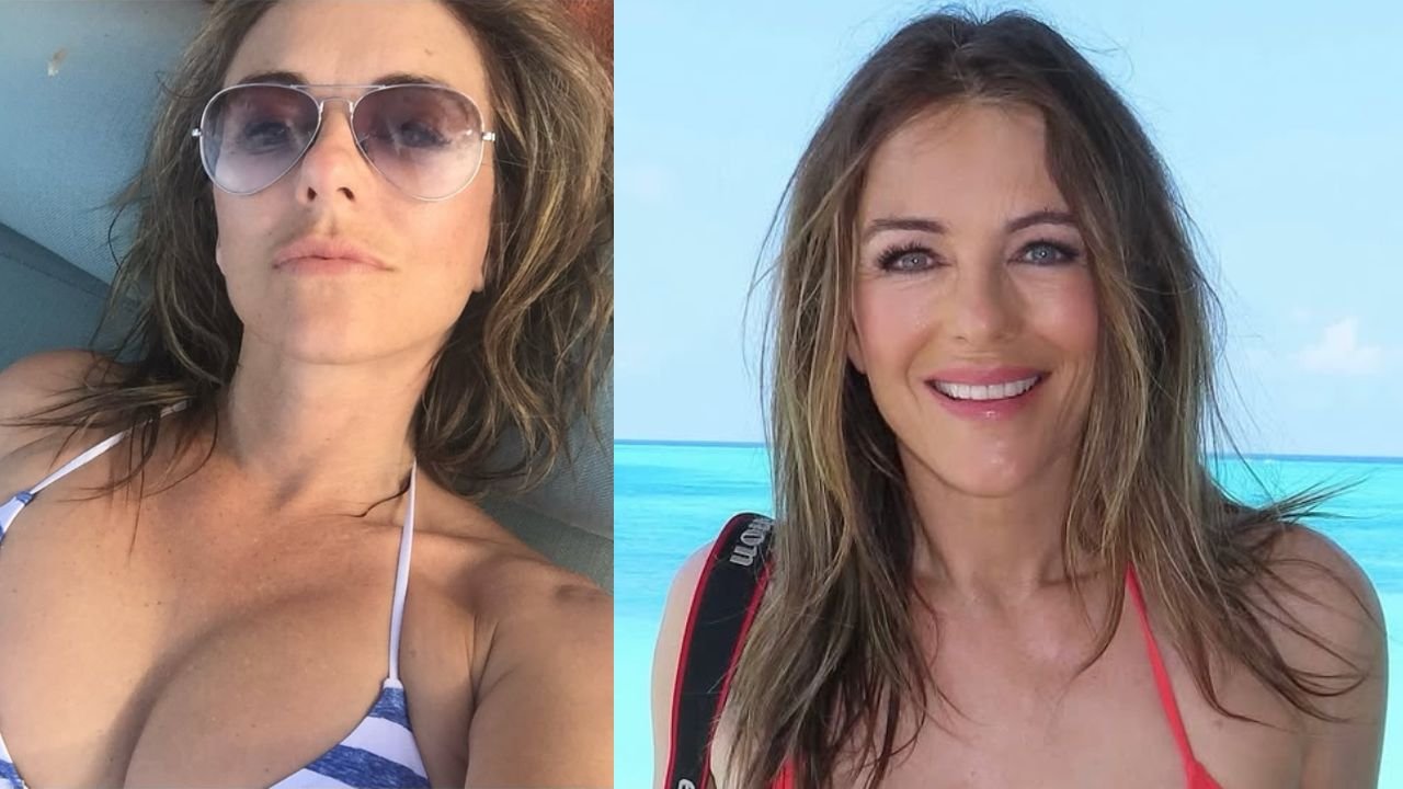 61-letnia Elizabeth Hurley wypięła kobiecość w mikroskopijnym bikini. Internauci przecierają oczy z niedowierzania [dużo zdjęć]