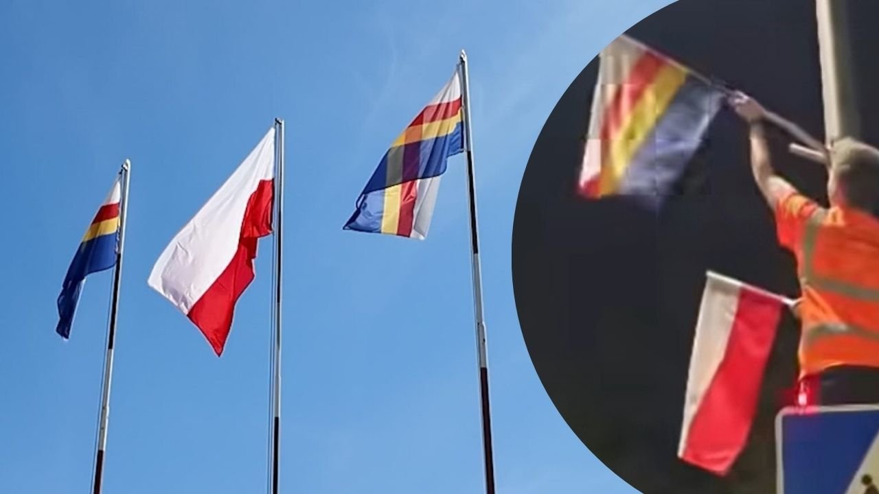 Chcieli zniszczyć flagę Puław, bo pomylili ją z ukraińską! Prezydent miasta: "Niesamowite, ilu ignorantów ma dostęp do sieci" [wideo]