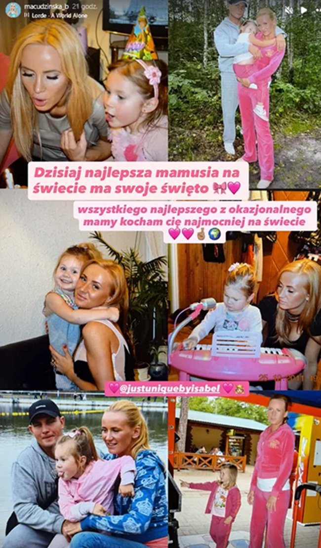 archiwalne zdjęcia izabeli macudzińskiej z córką