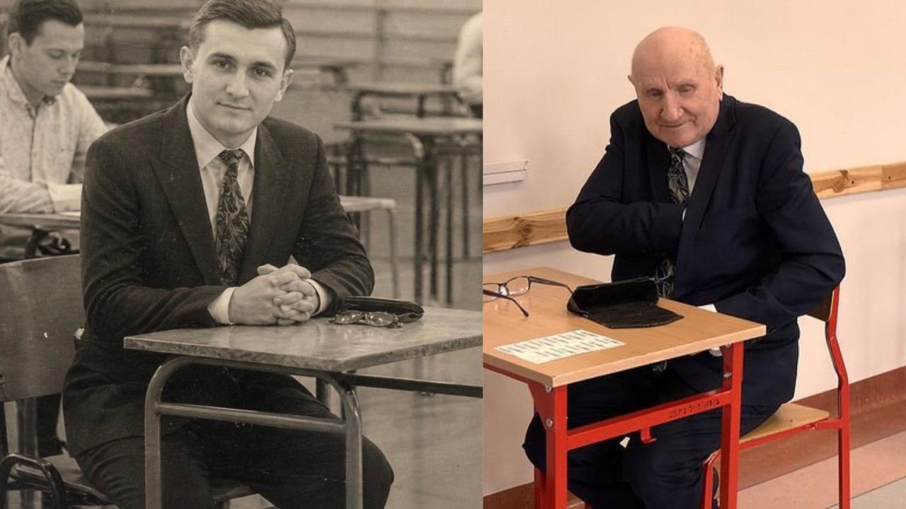 87-letni Józef Peruga pisze maturę po raz trzeci. Powód jego decyzji wyciska łzy
