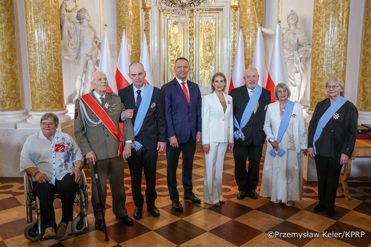 andrzej poczobut, marta nawrocka, karol nawrocki wręczenie orderu orła białego