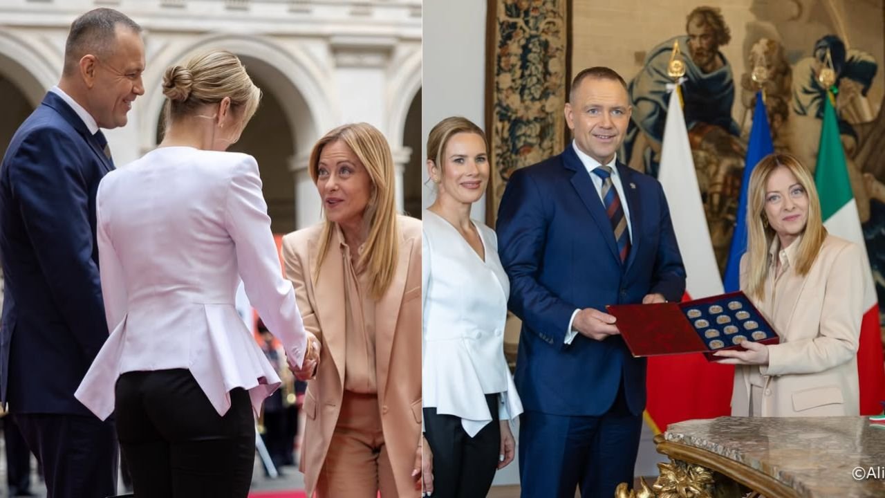 Karol Nawrocki dorwał się do Giorgii Meloni. Szczęka opada na widok tego, co zrobił z jej dłonią [wideo]