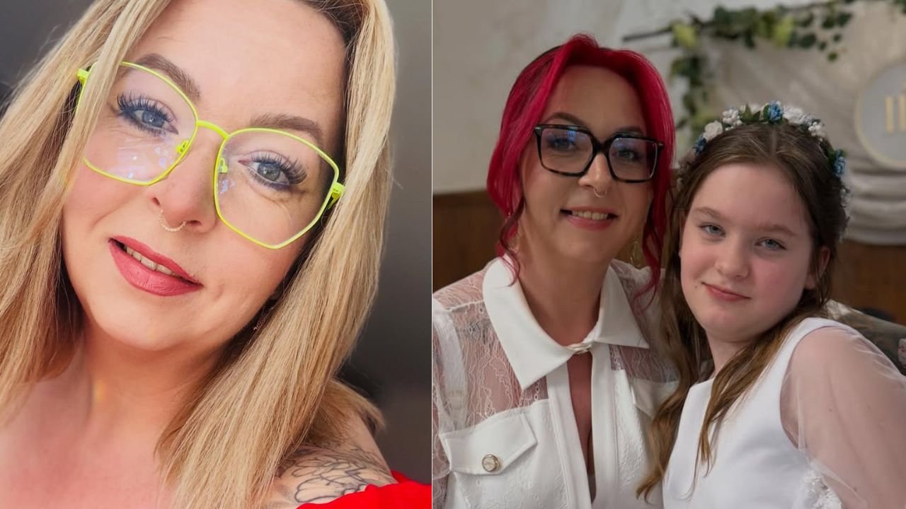 Mama na obrotach w obcisłej bieli na komunii córki. Odważna koronka podkreśliła kobiecość [zdjęcia]