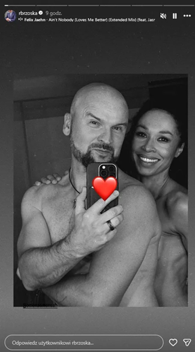 rafał brzoska i omenaa mensah bez koszulek
