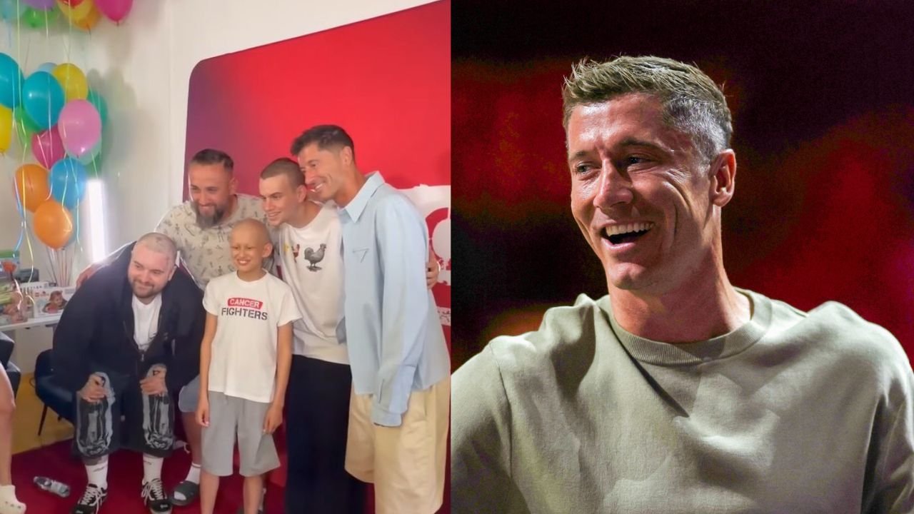 Wzruszające spotkanie Mai z Robertem Lewandowskim. Bedoes i Łatwogang zrobili niespodziankę [wideo]