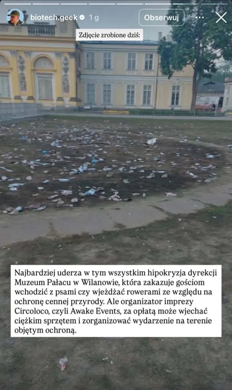 wilanów po imprezie
